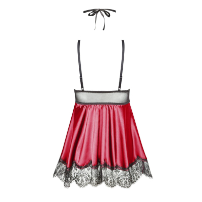 Eve chemise with mask purple
