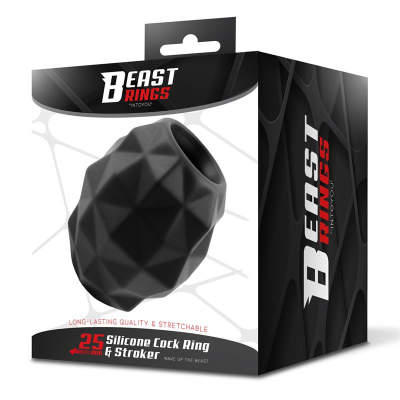 Penis Ring and Stroker Liquid Silicone 25 mm