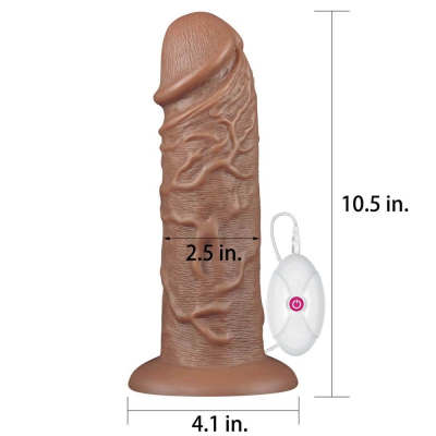 Dildo z wibracjami 8 trybów 2 prędkości 27cm Lovetoy