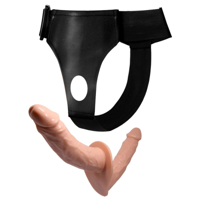 Strap on Regulowana uprząż z dwoma dildami LyBaile