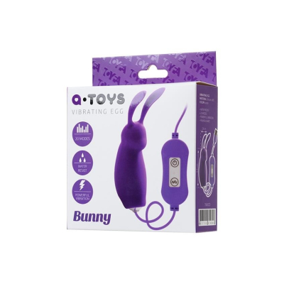 A-TOYS, Vibro egg \'Bunny\', with control panel, silicone, violet