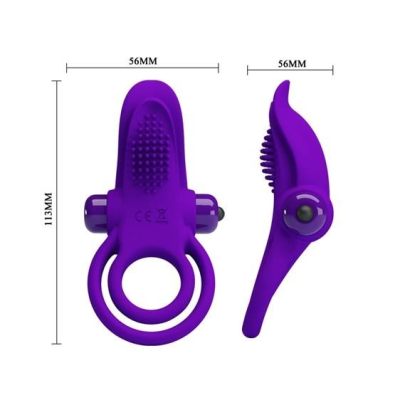 Pretty Love Vibro Penis Ring Purple