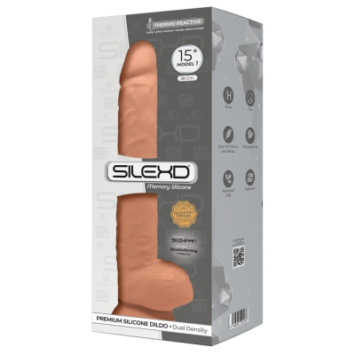 Dildo silikonowe z mocną przyssawką 38cm Silexd