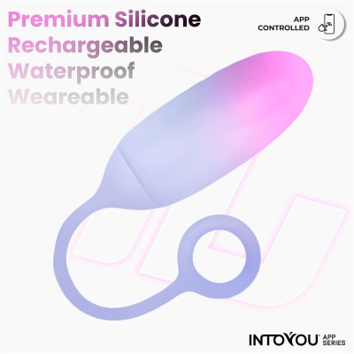 Vibrating Egg Double Layer Silicone with APP Pink/Blue