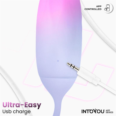 Vibrating Egg Double Layer Silicone with APP Pink/Blue