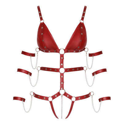 Bad Kitty Strap Body red L