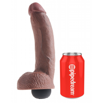 Realistyczne dildo z funkcją wytrysku 23 cm King Cock