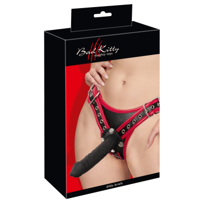 Regulowana Uprząż Strap-On z 3 dildami Rozmiar L/XL Bad Kitty