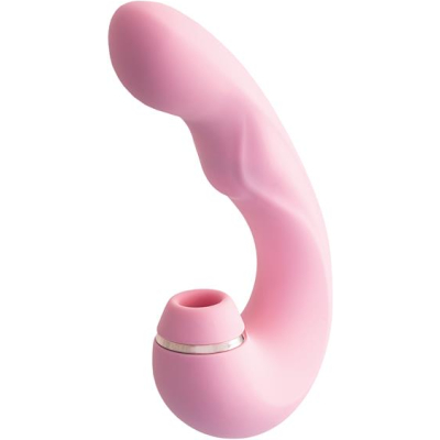 JOS Multifunctional clitoral stimulator JUNA, pink, 15 cm