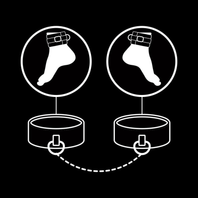 FETISH SUBMISSIVE - VEGAN LEATHER ANKLE CUFFS WITH NOPRENE LINING