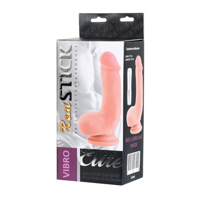 RealStick Elite, Gerard vibrator, TPR, flesh, 18,5 cm