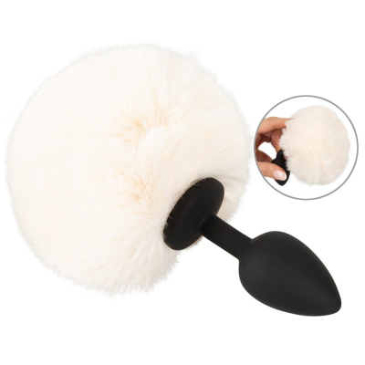 Fluffy Tail White S