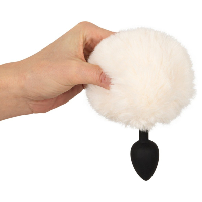 Fluffy Tail White S