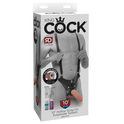 King Cock Hollow Strap-On Suspender System 25cm