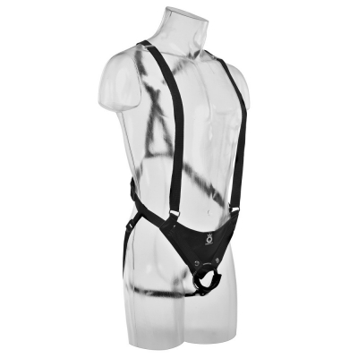 King Cock Hollow Strap-On Suspender System 25cm