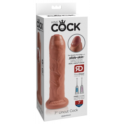 Realistyczne dildo z ruchomym napletkiem 30,5cm