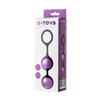 A-TOYS, Vaginal balls, ABS plastic, Purple, O 3.1 cm