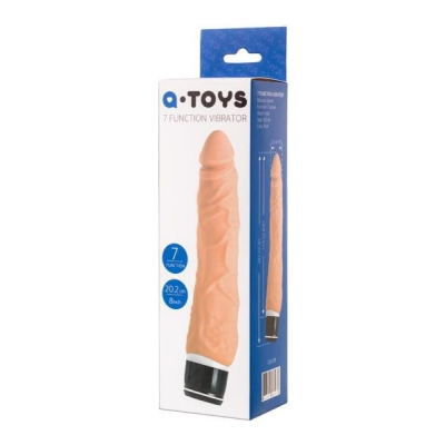 A-TOYS, Realistic Multi-Speed Vibrator, Silicone, Vibration Modes, 17.2 CM