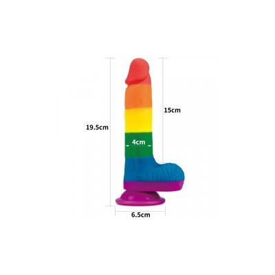 Prider Dildo 7.5\' Colorful