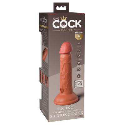 KCE 6 DD Vibrating Cock Tan