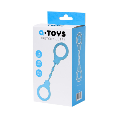 Silikonowe kajdanki A-TOYS Stretchy Cuffs Chisa Otwór 6,1cm