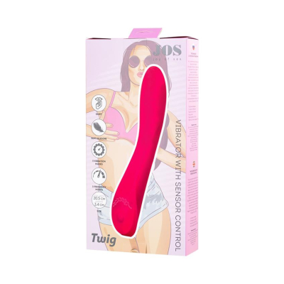 Unrealistic JOS Twig vibrator, 5 vibration modes, silicone, pink, 20.5 cm, O 3.4 cm