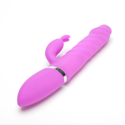 Wibrator Silikonowy Typ Króliczek Ładowany Usb Fioletowy