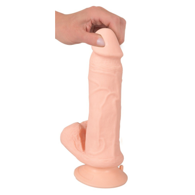 Dildo z przyssawką z pilotem 20,8cm Nature Skin