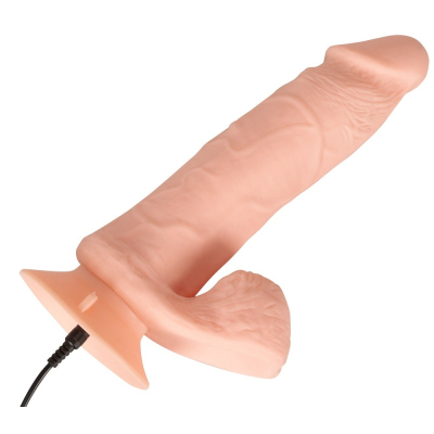 Dildo z przyssawką z pilotem 20,8cm Nature Skin