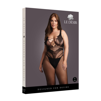 Bodystocking with Accentuated Lines - OSX - Black