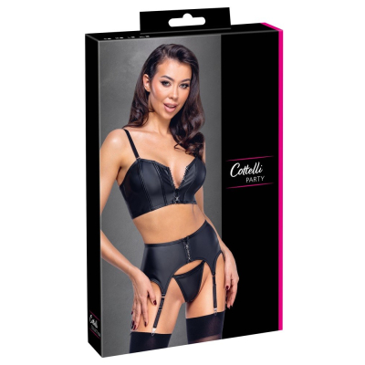 Top Set rhinestone zip XL