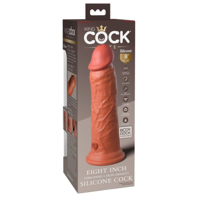 KCE 8 DD Vibrating Cock Tan