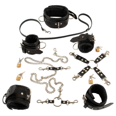 Padded Leather Restraint Set