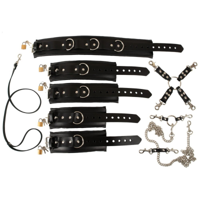 Padded Leather Restraint Set