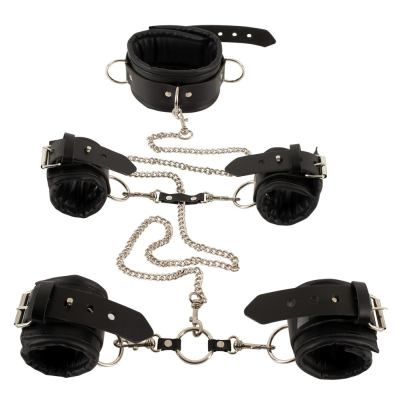 Padded Leather Restraint Set
