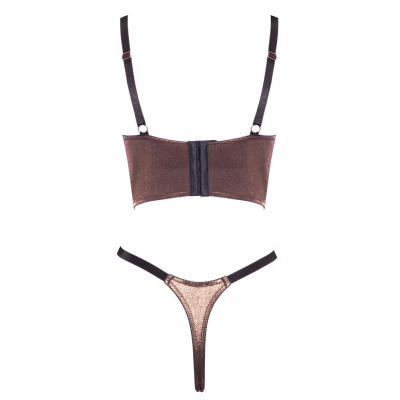 Shelf Bra Set brownish L