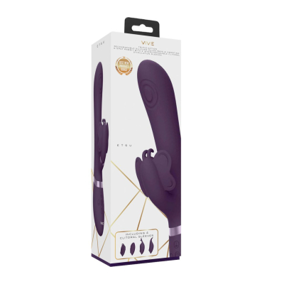 Etsu - Pulse Wave G-Spot Rabbit Clitoral Stimulator - Purple