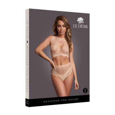 Duo Net Key-Hole Bra Set - One Size