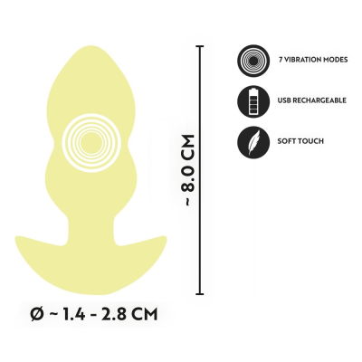 Cuties Vibrating Plug Yellow