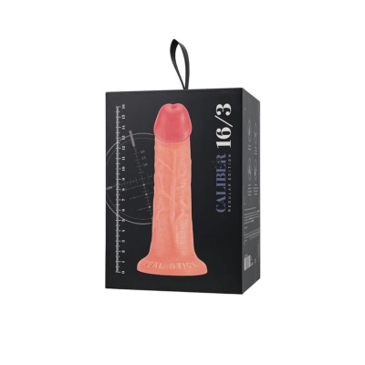 Realistic dildo Caliber 16/3 , PVC, flesh, length 16cm, diameter 3cm