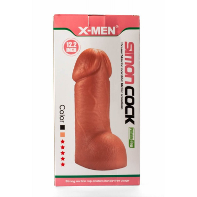 Dildo Simon Gigant z przyssawką w dotyku jak prawdziwy 29cm X-Men