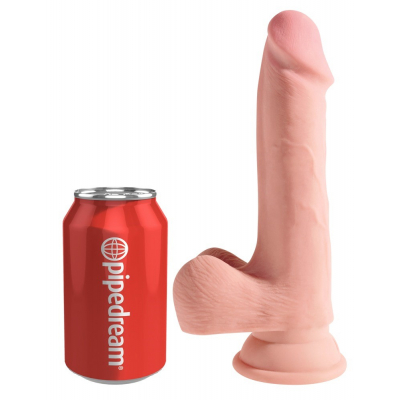 Realistyczne dildo 3D z przyssawką 19 cm King Cock