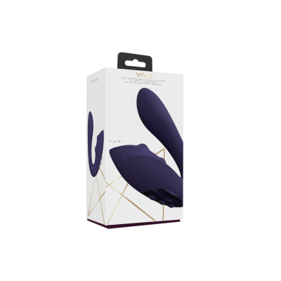 Yuki - Dual Motor G-Spot Vibrator with Massaging Beads - Purple