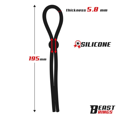 Lasso Adjustable Silicone Cock Ring
