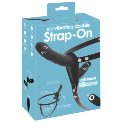 RC Vibrating Double Strap-On