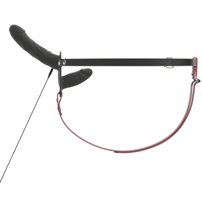 RC Vibrating Double Strap-On