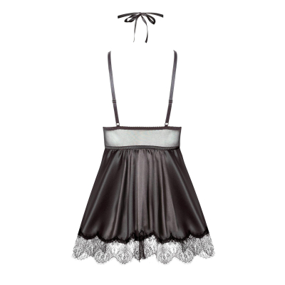 Eve chemise with mask black