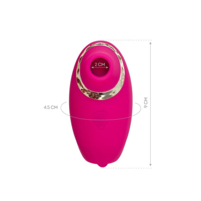 JOS Multifunctional stimulator of erogenous zones Nimka, silicone, pink, 9 cm