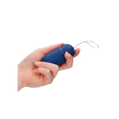 Vibrating Egg with 10 Speeds and Remote Control - L - Blue