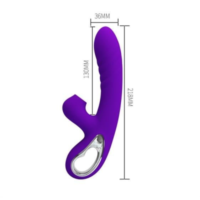 Pretty Love Jersey Clitoral Massager Purple